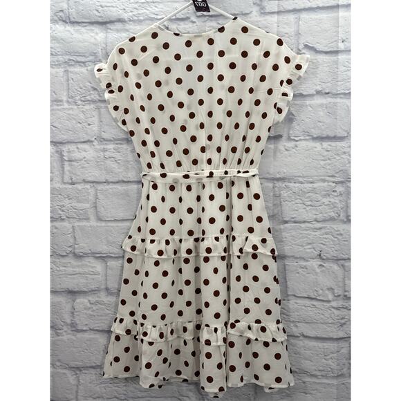 Monteau Brow Poke A Dot Mini Dress Small - Picture 2 of 4